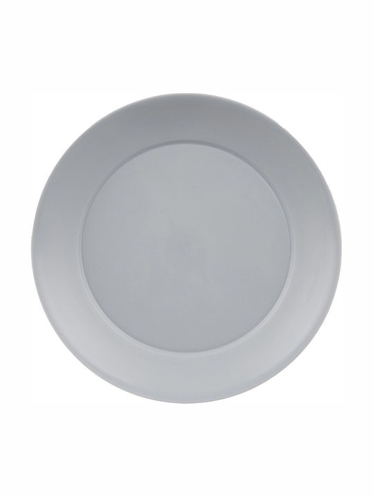 Luminarc Sandy Desert Serving Plate Plastic Grey with Diameter 20.5cm 6 Pieces
