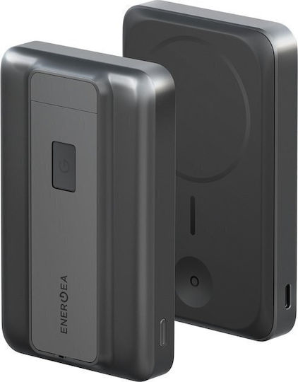 Energea Magpac Pro 35S 3C MagSafe Qi2 Baterie Externă 10000mAh 30W Neagră