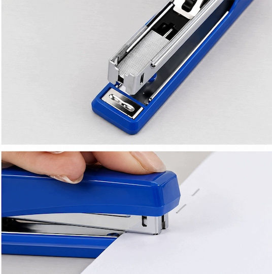 Lean Stapler Office Plastic Blue Up To 20 Sheets Staples 24/6