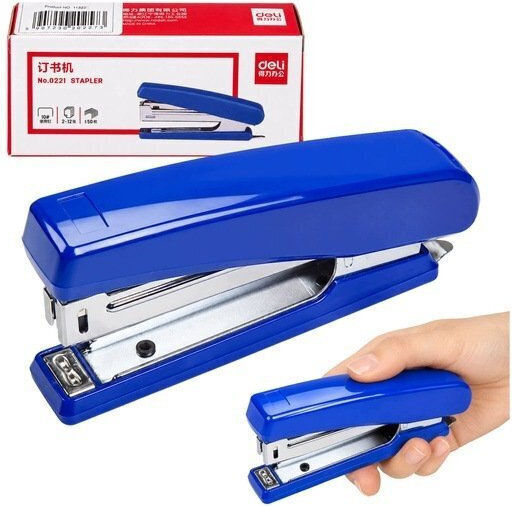Lean Stapler Office Plastic Blue Up To 20 Sheets Staples 24/6