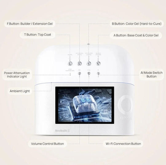 Onail Ai Nail Curing Lamp LED Battery
