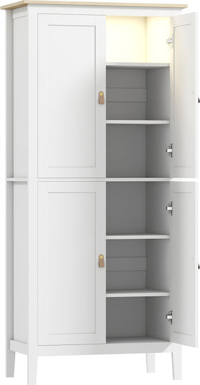 Küchenschrank Weiß 80x40x176,5cm