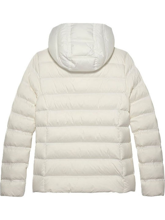 Women's Lifestyle Jacket for Winter with Hood Beige