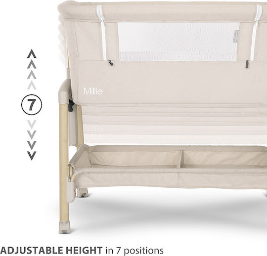 Lorelli Babywiege Millie mit Matratze und Rädern Blau