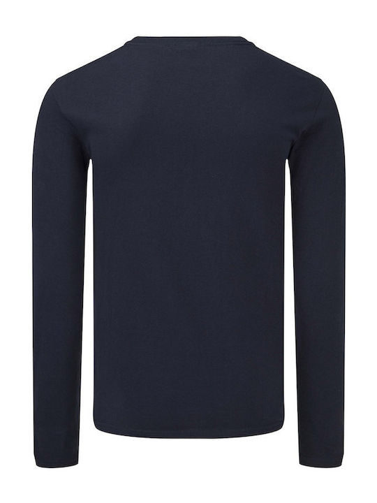 Fruit of the Loom Iconic Унисекс Рекламен T-shirt Дълъг Ръкав Deep Navy