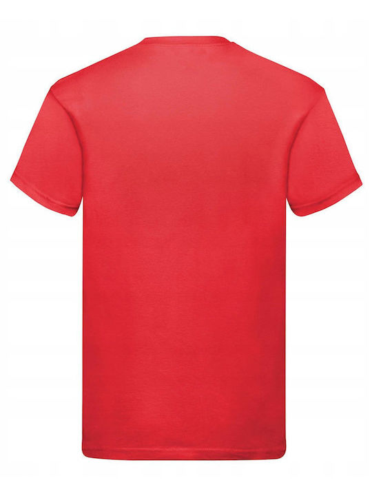 Fruit of the Loom Original Unisex Διαφημιστικό T-shirt Red