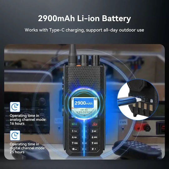 Retevis Ailunce H1 Wireless Two-Way Radio UHF/VHF 16W with Coloured Display