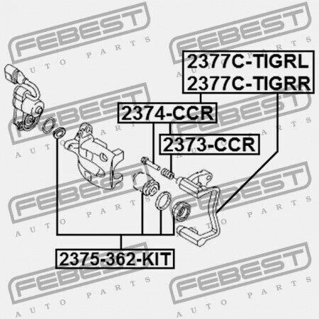 Ремонт на бутала на спирачен апарат отзад за Audi Q3 2012 Mex 5n0615403