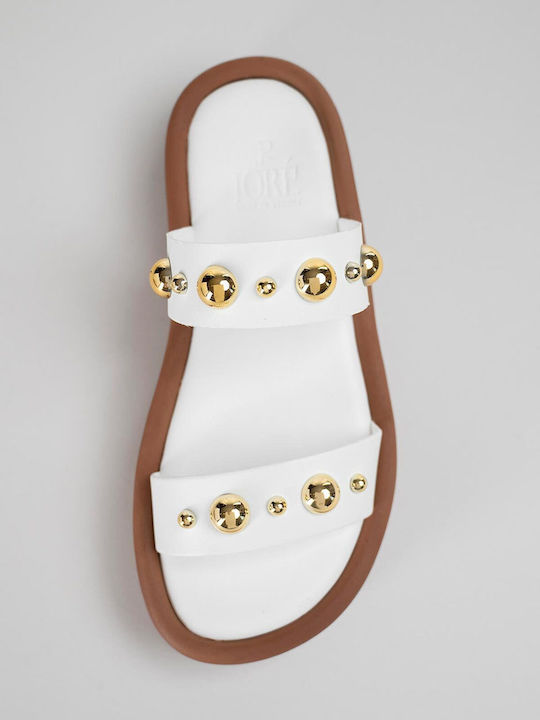 Women's Flat Sandals White