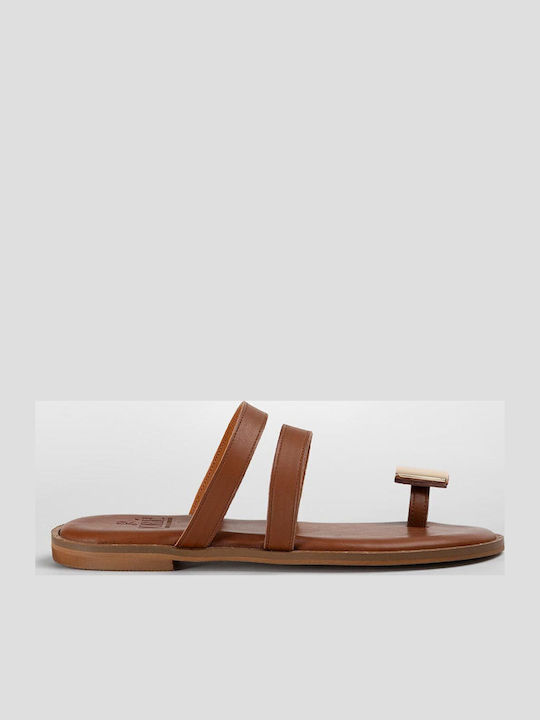 Women's Flat Sandals Tabac Brown