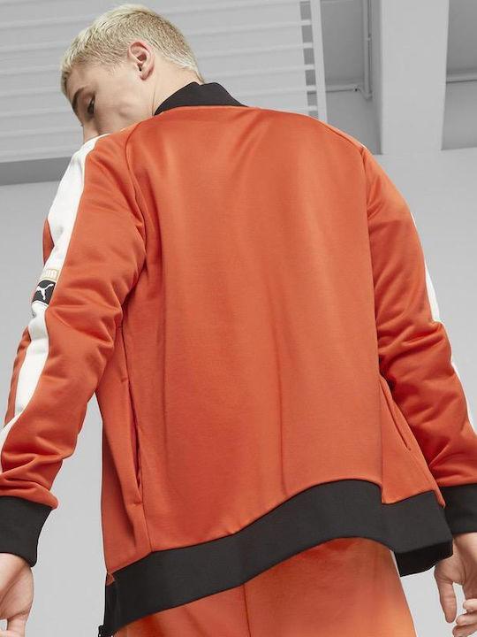 Ανδρική Ζακέτα Track Jacket Πορτοκαλί