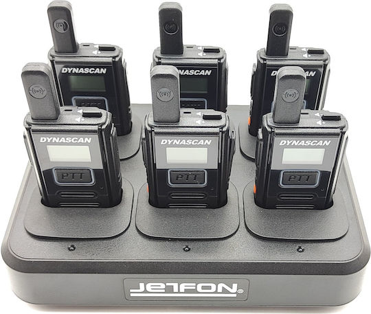 Dynascan 3a Pack 6 Professionelle Pmr-446 Usb-c + Mehrfach-Ladegerät 6 Plätze
