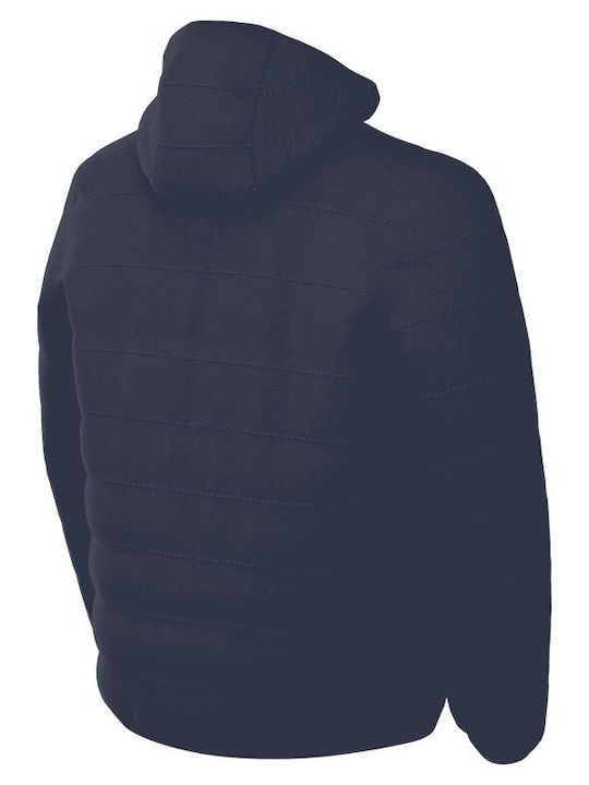 Kids Sports Short Hooded Blue Jacket