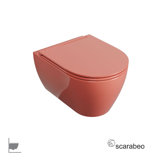 Scarabeo Slim Πάγκος χωρίς Νιπτήρα Peach
