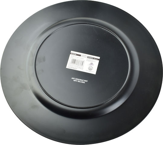 Mondex Platou Decorativ Rotund Din Plastic Alb 33x33x2cm