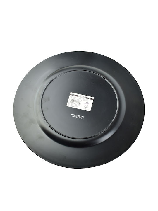 Mondex Decorative Plastic Black Platter 33x33x2cm