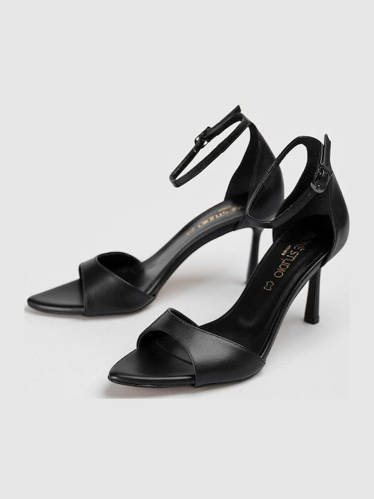 Leather Black Sandals