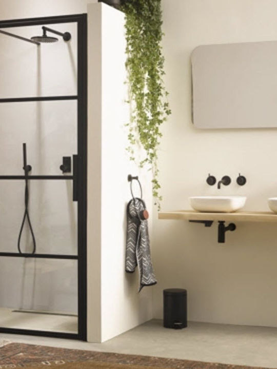 Geesa Inox Bathroom Bin 3lt Black