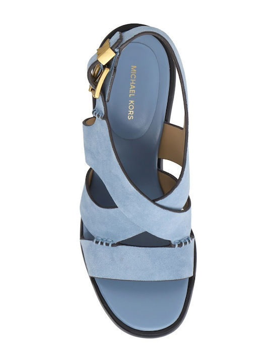 Leather Sandals Blue