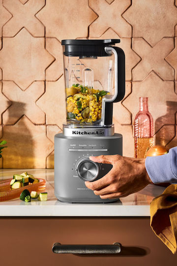 Kitchenaid Μπλέντερ με Πλαστική Κανάτα 2 lt 1200W Γκρι 5KSB2073EDG