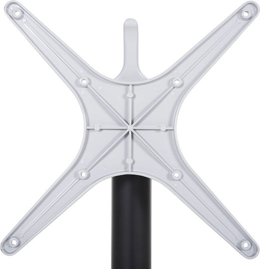 HomeMarkt Klappbarer Aluminium Tischständer Schwarz 69x69x73cm