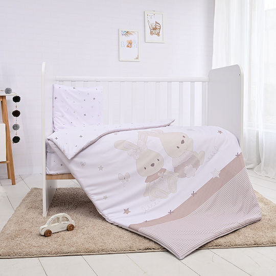 Lorelli Baby Crib Bedding Set 3pcs Beige