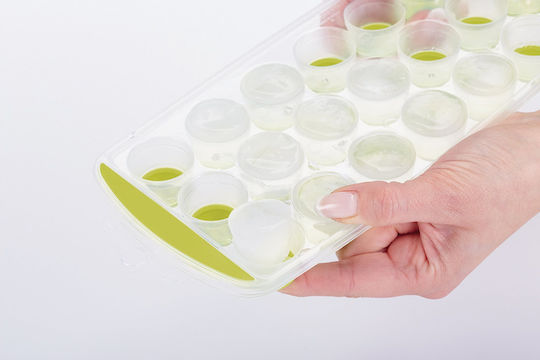 Kitchen Craft Colourworks Formă De Gheață Rotundă Din Silicon Capacitate 12 Locuri Verde 35.00208
