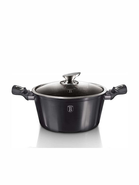 Berlinger Haus Metallic Line Σετ Μαγειρικά Σκεύη από Αλουμίνιο Carbon Pro με Επίστρωση από Πέτρα 5 τεμαχιών