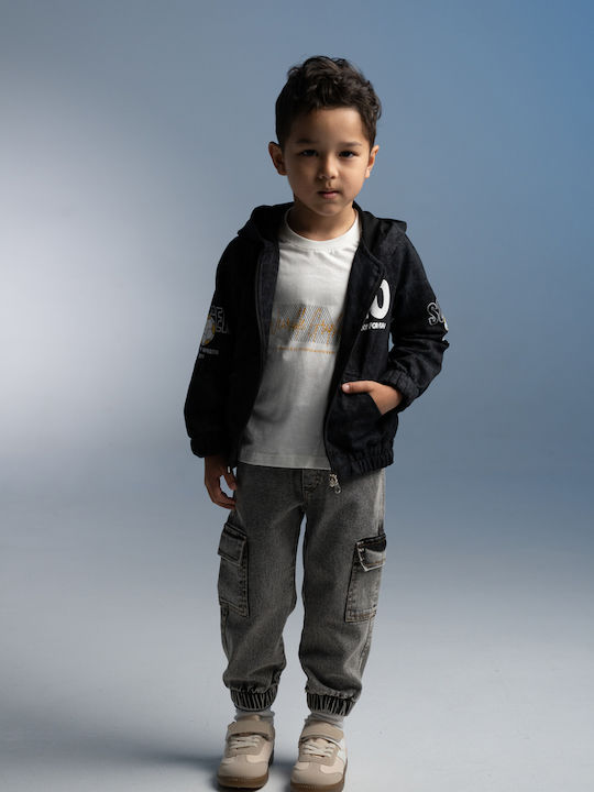 Kids Set with Pants Summer 3 Pieces Grey