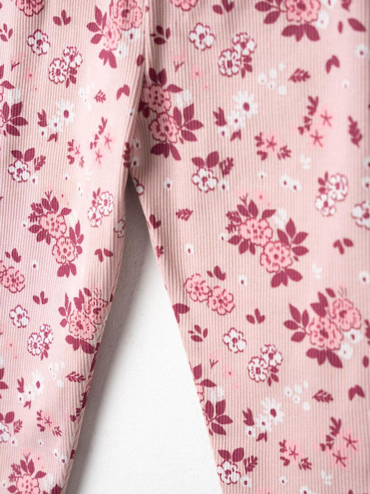 Kinderbekleidungsset mit Leggings Winter 2 Stück Rosa