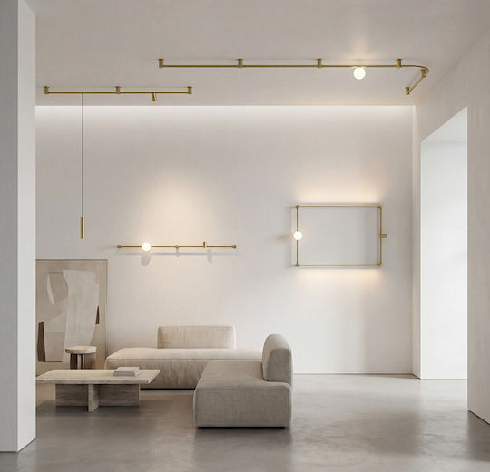VK Lighting LED Γραμμικό Φωτιστικό Οροφής 10W Θερμό Λευκό IP20