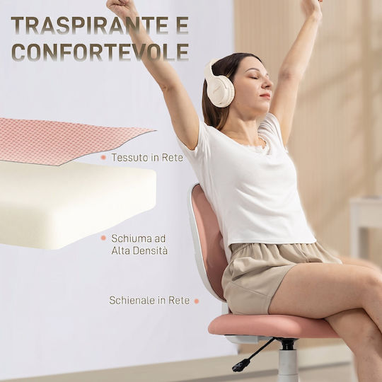 HomCom Office Chair Pink