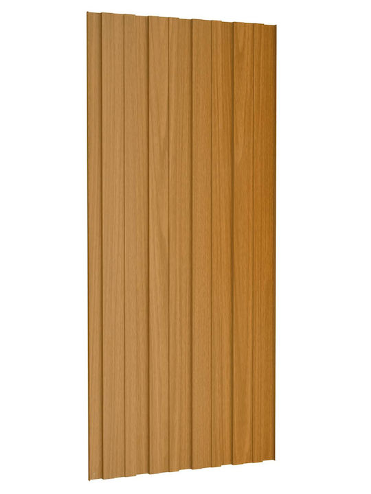 Панел За Покрив 12 Бр. Естествен 100 X 45 Cm Поцинкована Стомана 42047129