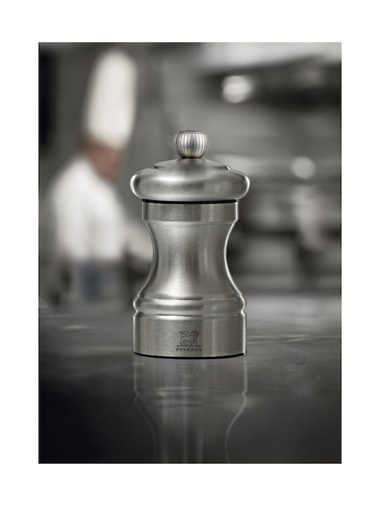 Peugeot Ръчна Мелничка За Сол Inox В Сив Цвят 10cm