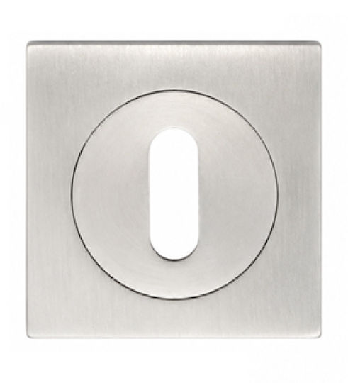 Quadratische Rosette Innentür-Knopf Metallische Aufnahme Einfacher Schlüssel Chrom