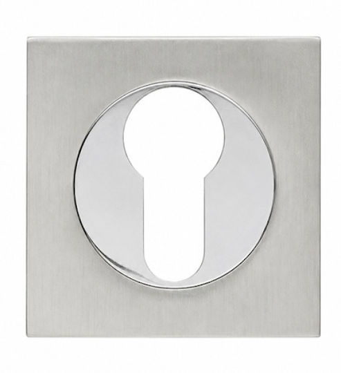 Quadratische Rosette Sicherheits Metallische Aufnahme Zylinder Schwarz