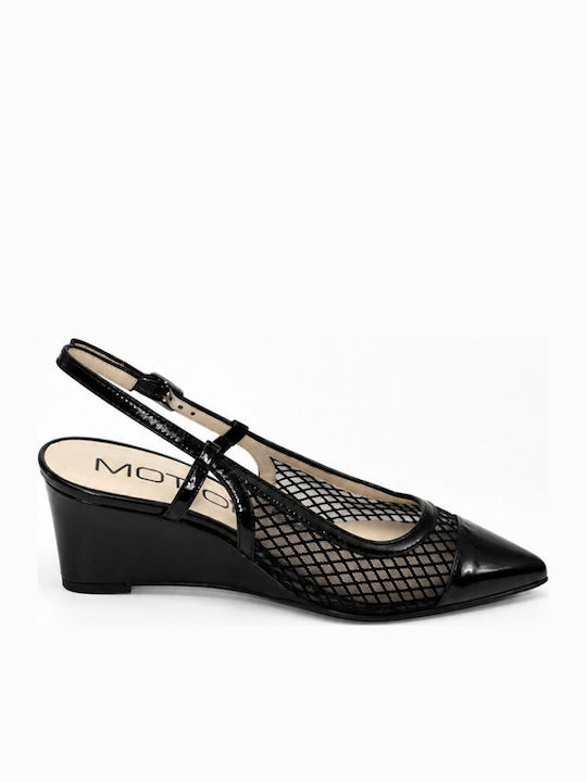 Lackleder Pumps Schwarz