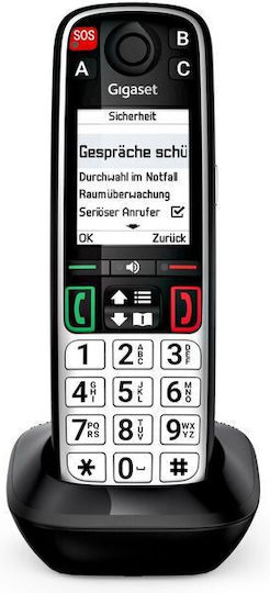 Gigaset Easy 500HX Cordless Phone with Greek Menu Black