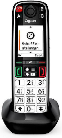 Gigaset Easy 500HX Cordless Phone with Greek Menu Black