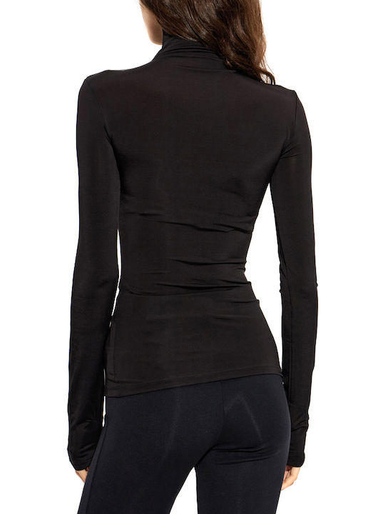 Off White Black Blouse