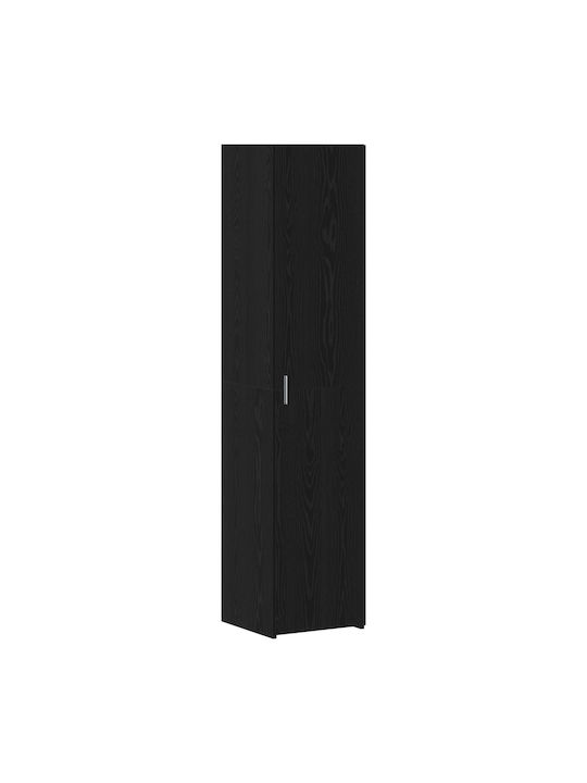 Ντουλάπι Δαπέδου Μαύρος Δρυός 40x42.5x185εκ.