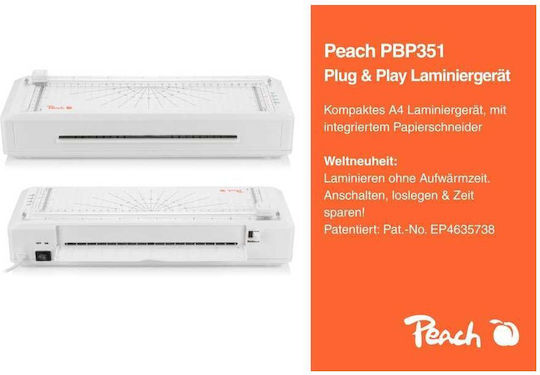 Peach Desktop Laminator for A4 with Cutter