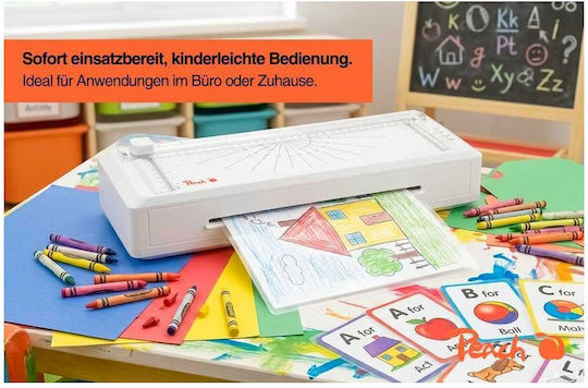 Peach Desktop Laminator for A4 with Cutter