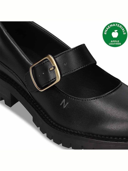 Damen Ballerinas in Schwarz Farbe Emisa Black AppleSkin 41