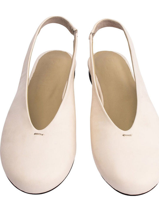 Damen Ballerinas Slingback in Beige Farbe