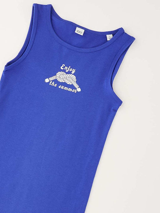 Girls Dress Sleeveless Blue