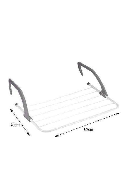 Sidirela Hanging Clothes Drying Rack for Balcony Metallic with 7m Hanging Length E-3288