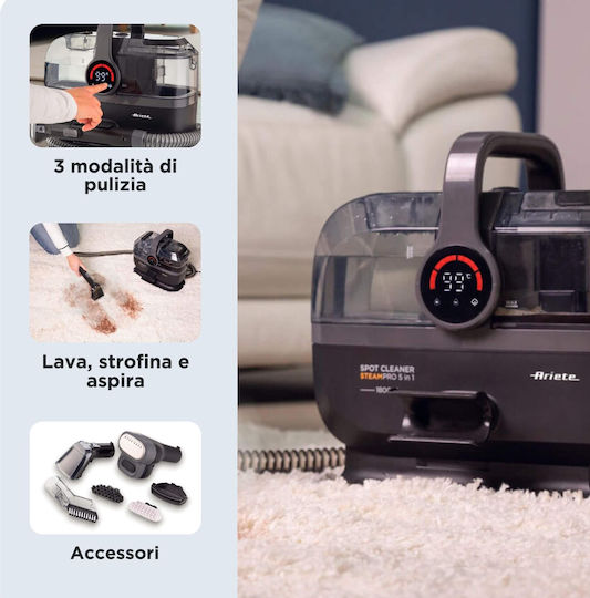 Ariete Steam Cleaner with Stick Handle