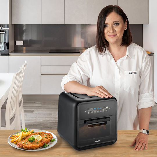 Breville VDF127X-DIM Aragaz multifuncțional 2000W cu Capacitate 10.6lt Negru