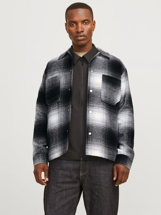 Long Sleeve Overshirt Regular Fit Black